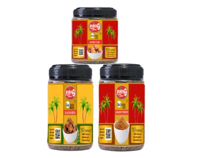 Assorted Trio Pack | Elaichi Bites (500g), Classic Powder (500g), Classic Cube (250g),